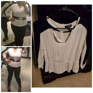 Bebe color block top